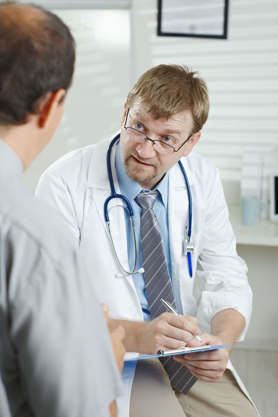 Doctor listening about premature ejaculation